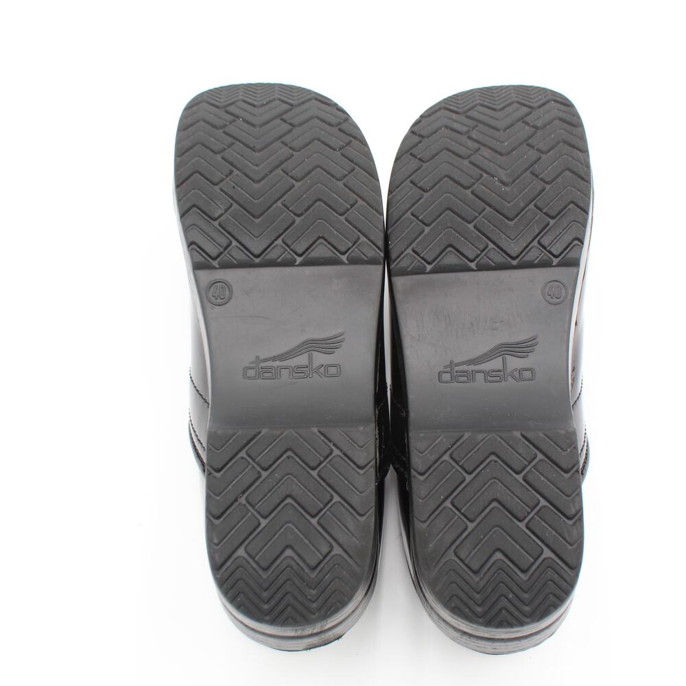 Dansko Professional Clogs Womens EU 40 US 9.5 Black Patent Leather Nursing Shoes - Picture 7 of 8